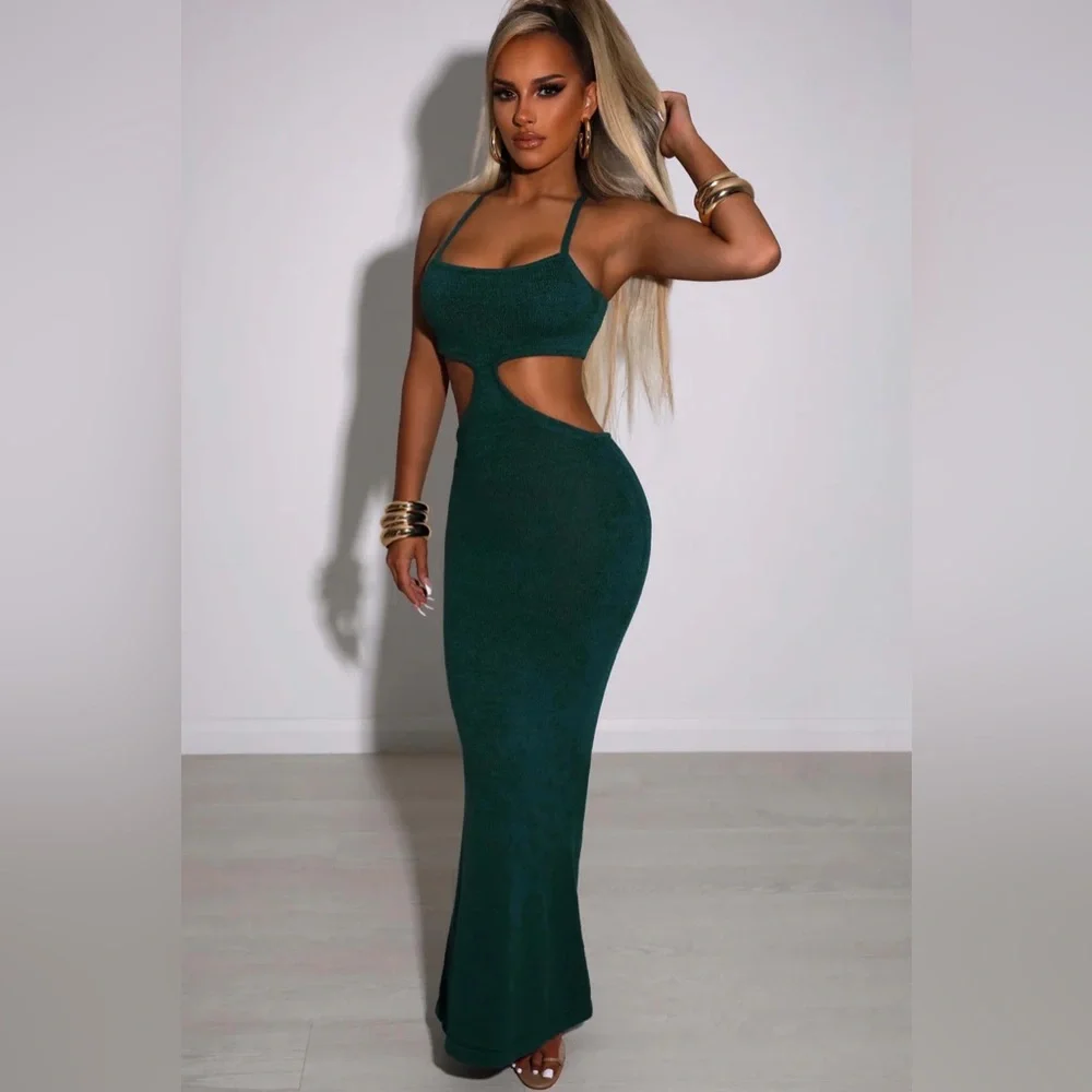 BRAND NEW “HELENIKA” knit maxi dress BABYBOO size XS - Picture 2 of 2